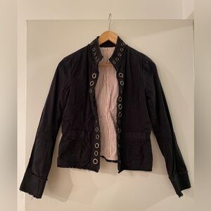 Military Styling Women’s Black Jacket